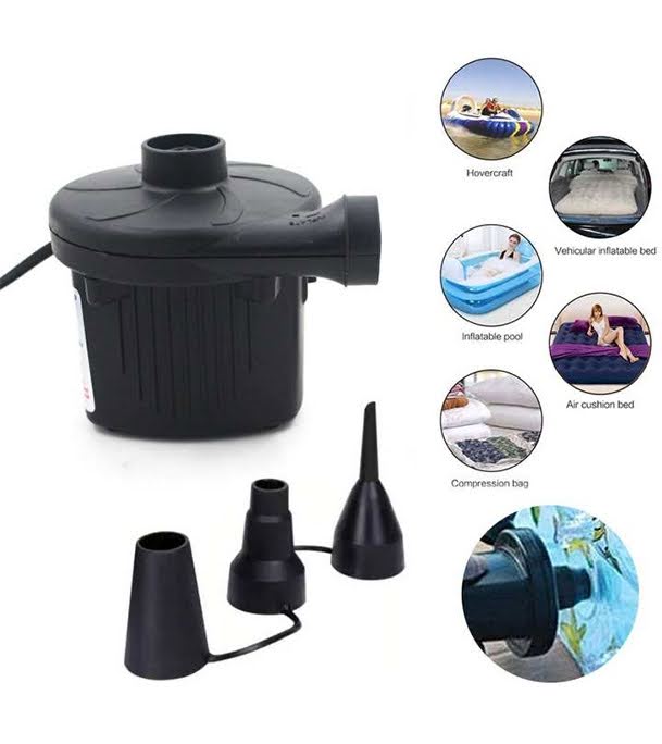 Electric Air Pumper for Inflatable Furniture Black